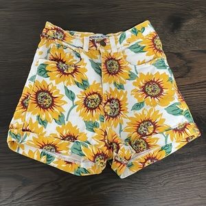 American Apparel Sunflower Shorts